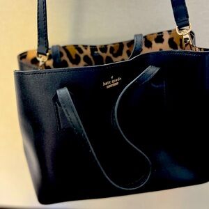 Kate Spade Purse Black/Leopard